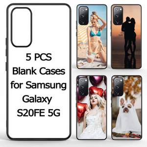 lot 82856 image: 5 PCS Phone Case for Samsung Galaxy S21 FE 5G Sublimation Blank Case with Soft TPU  Hard PC Anti-Scratch Anti-Slip Shockproof Protective Cover Blanks Printable DIY Custom Case for Galaxy S21 FE
