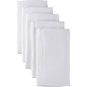 lot 82887 image: Gerber Unisex Baby Boys Girls Gauze Prefold Cloth Diapers Multipack White 5 Pack