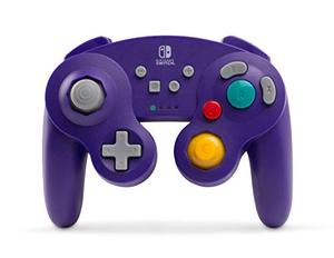 lot 4643 image: PowerA Wireless GameCube Style Controller for Nintendo Switch - Purple