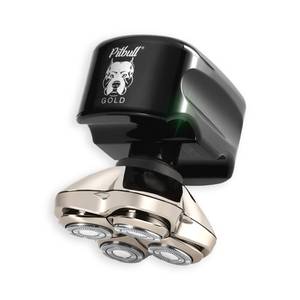 lot 4644 image: Skull Shaver Pitbull Gold PRO Head Rotary Shaver for Men,WetDry 4 Razor Hair Trimmer with US USB Adapter & Charging Cable,4D Rechargeable, with Lithium-Ion Battery, Water Resistant Grooming Kit