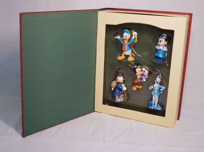 lot 7303 image: Disney Christmas Ornament Set - Mickeys Christmas Carol - In collectors storybook box - Unopened in original packaging - EXCELLENT CONDITION