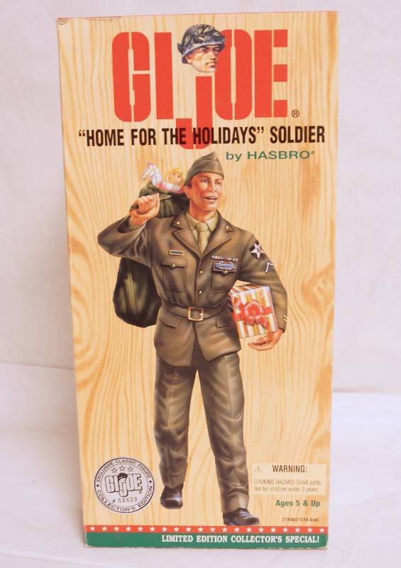 lot 1051 image: GI JOE Home for the Holidays Soldier - Limited Edition Collectors Special by HASBRO - NEW IN BOX Excellent Condition
