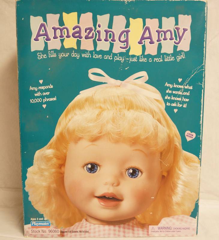 lot 1053 image: Amazing Amy - Sweet Little Girl Doll - New in Box w all acessories Excellent Condition See description and pictures WOW Very Collectible Find