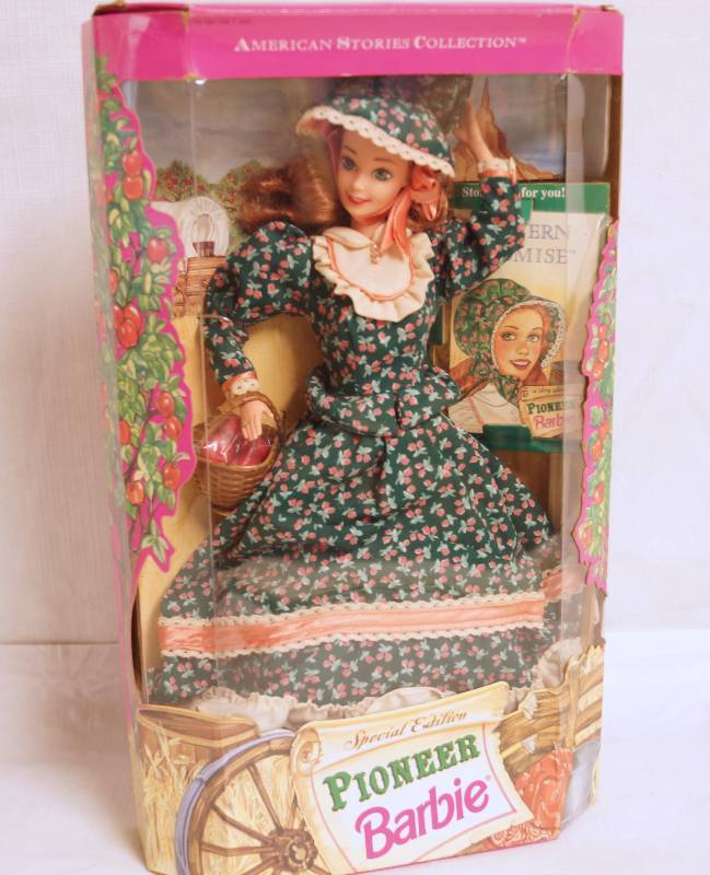 lot 2033 image: Barbie as Special Edition Pioneer Barbie- w Western Promise storybook included- NEW IN BOX Excellent Condition