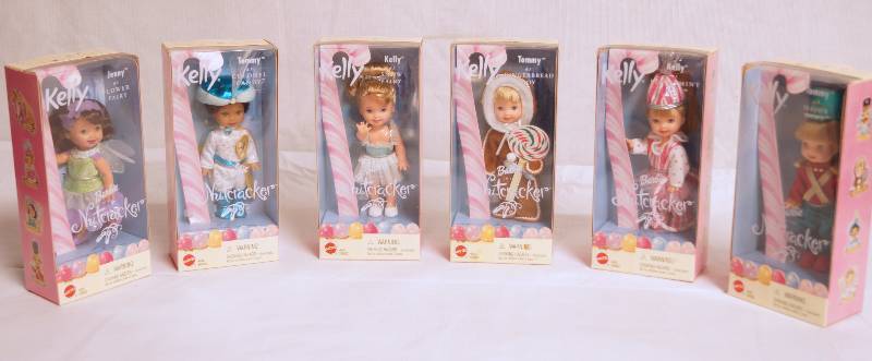 lot 2048 image: Lot of 6 Barbie - NUTCRACKER DOLLS - MINT NEW IN BOXES Kelly Club