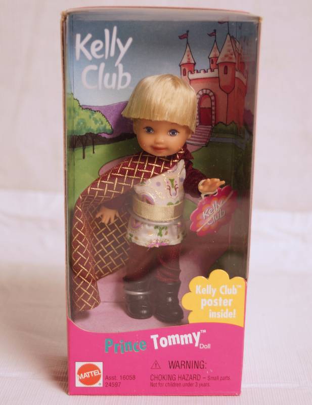 lot 2055 image: Barbie - Kelly Club - Prince Tommy - New in Box By Mattel - includes poster in box