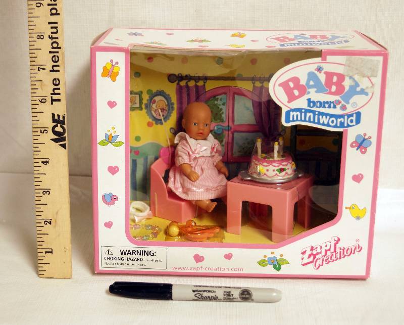 New In Box Baby Born Miniworld HAPPY BIRTHDAY Zapf Creation Mini