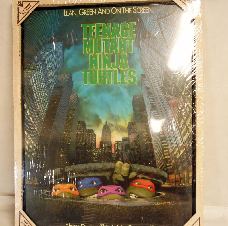 lot 2305 image: Teenage Mutant Ninja Turtles POSTER Framed NEW in the package  Sweet gift