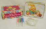 Easter Gift Set - Egg decorating kit in collectible tin - NEW!