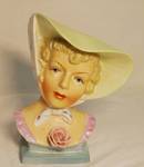 Vintage, Beautiful Lady Head Vase - UCAGO - NC - Hand painted Japan - Very nice condition see photos! Almost 7