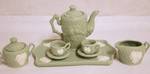Bisque Rose Collection - Tea Set - New win Box - Tiny Tea Set - SO CUTE!