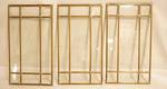 Lot of Lead Glass Panes 3 smaller panes - Pretty! See photos