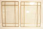 Lot of Lead Glass Panes - two large panes - Pretty! See photos