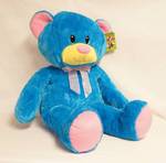 Large Plush Teddy Bear - Bright Blue - NEW w/tag! Super cuddly and soft! See Photos