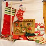 Lot of Christmas Decor - NEW place mats, BIG stocking - and more! See Photos