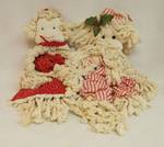 Santa and Mrs. Clause Mop Dolls - Cute!