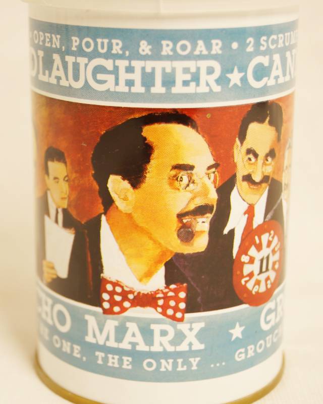 lot 2339 image: Vintage Groucho Marx - Canned Laughter Tin w two cassettes - circa 1985 - HTF