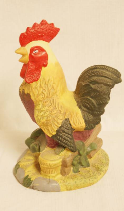 lot 2476 image: Ceramic Rooster - Cock-A-Doodle-Doooooo See Photos