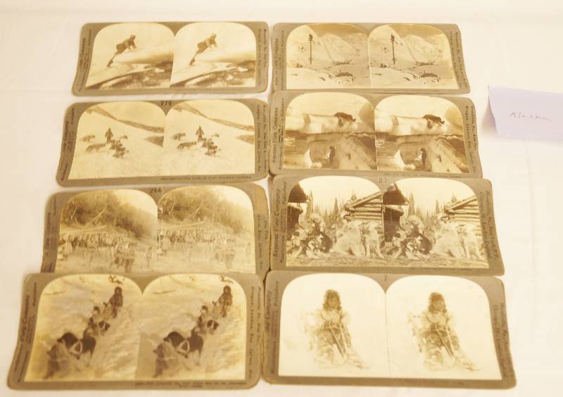 lot 2503 image: Lot of 8 - Vintage Keystone View Cards - ALASKA - Excellent Cards