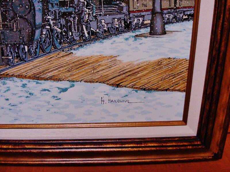 Original Painting By H Hargrove 1989 Bristol Train Station