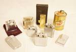 Lot of Vintage Cigarette Lighters - Ronson, Miller Light Beer, Centex, JJJ and more! Collectible - See Photos