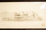 Hugh Greer Original Architectural Drawing - Safely Associates Architects-Planners - Office Building - WOW!