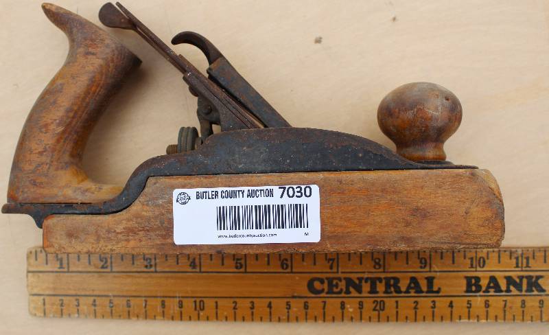 lot 7030 image: Wood Plane- Stamped New Haven Connecticut-  Neat Find