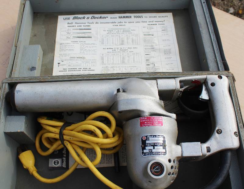 lot 7087 image: Black and Decker Electric Hammer-  115 Volts- In Original Box Wow