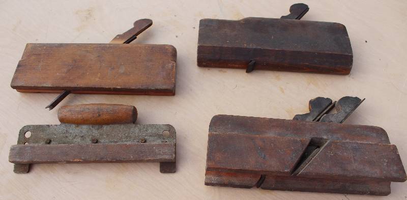 lot 7123 image: Set of 4 Shaper Plane Routers- Sizes Vary