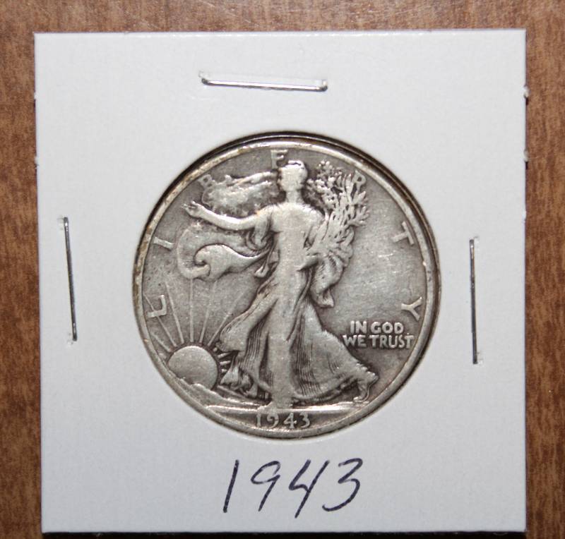 lot 4319 image: Coin - 1943 - Walking Liberty Silver Half Dollar