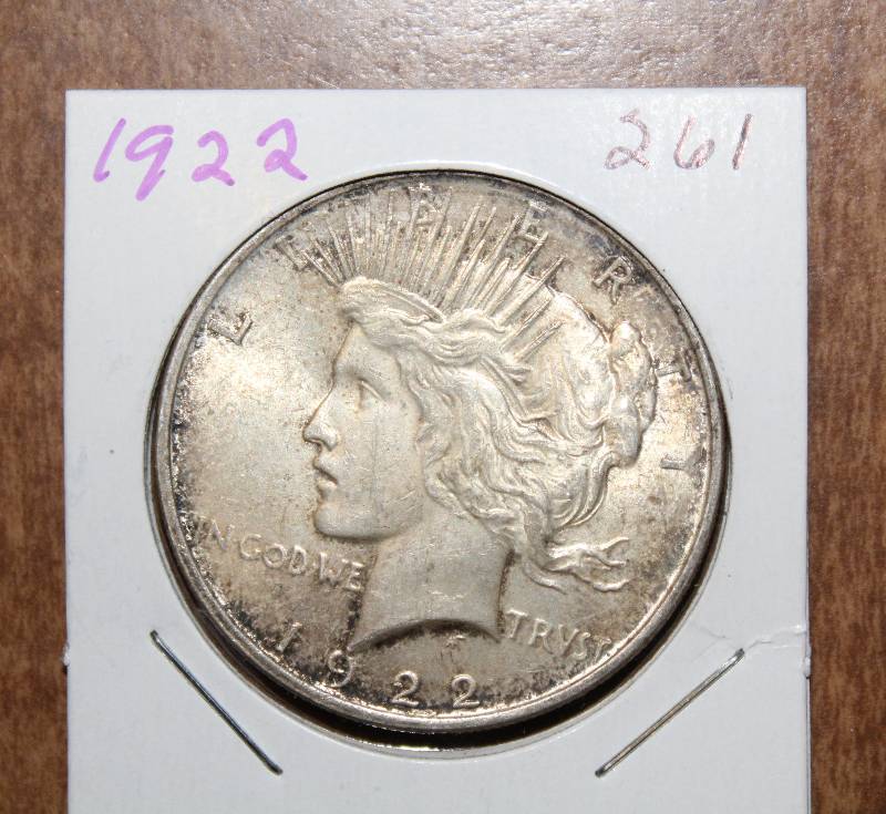 lot 4320 image: Coin - 1922 Peace Silver Dollar