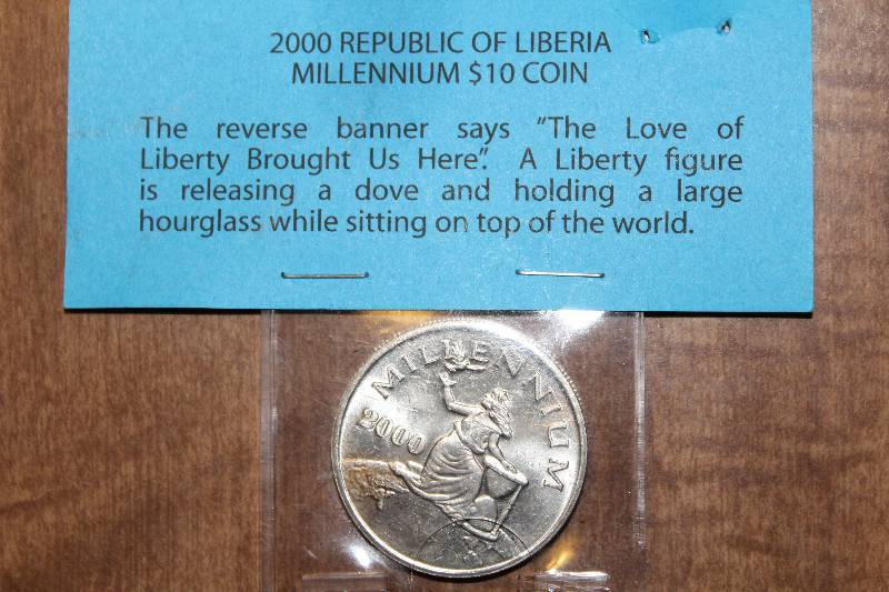 lot 4322 image: Millennium - $10.00 Coin - Liberia