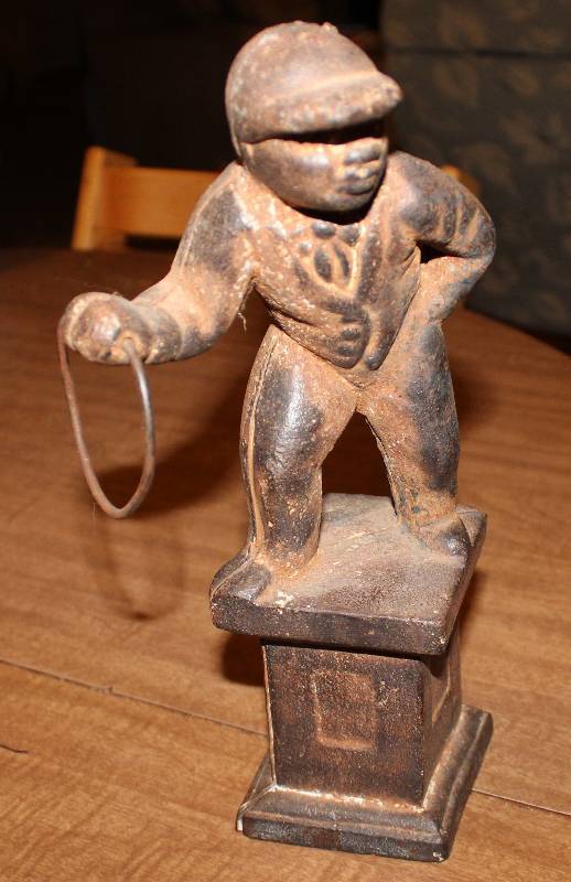 lot 4328 image: Cast Iron Statue - Approx 11 Tall