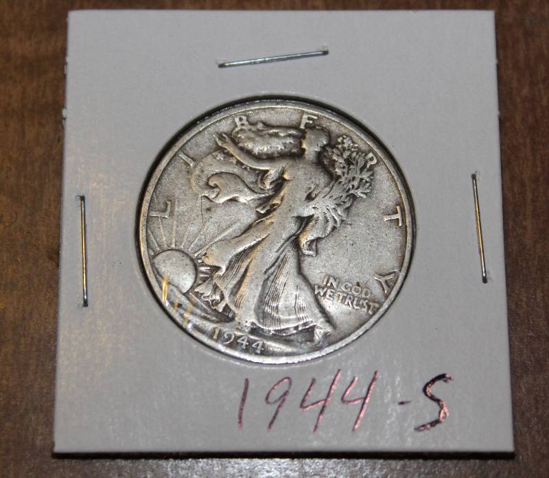 lot 4338 image: Coin - 1944-S Walking Liberty Silver Half Dollar