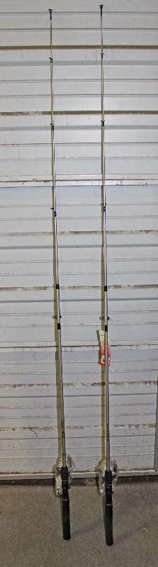 lot 4537 image: Lot of 2 Fishing Rods & Reels - NEW