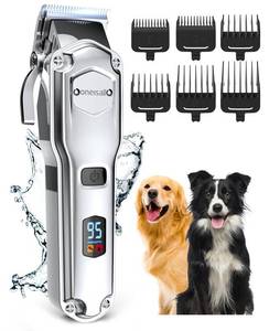 lot 27455 image: oneisall Dog Clippers for Grooming for Thick Heavy CoatsLow Noise Rechargeable Waterproof Cordless Pet Shaver with Stainless Steel Blade for Dogs and Animals
