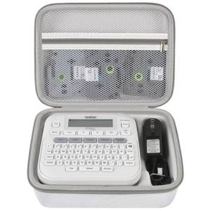 lot 38005 image: GWCASE Case Compatible with Brother P-Touch PTD220 210 HomeOffice Everyday Label Maker, Storage Holder Carrying Organizer for Label Tapes, AC Adapter, Charging Cables (Box Only) - White