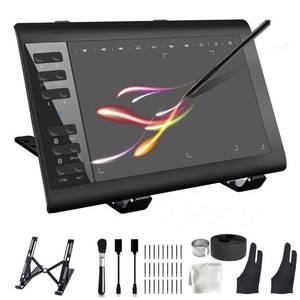 lot 38025 image: TEROW Graphics Drawing Tablet,10x6 inch Digital Writing Tablet with Bracket and 8192 Levels Stylus for PCMacAndroid 5.0 and Above with OTG Function for Drawing and Online Teaching