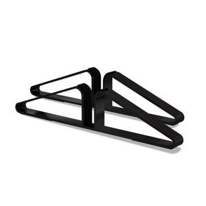 lot 38047 image: PUPETPO Freestanding Pet Gate Metal Support Feet, Triangle Support Feet Set of 2 for Extra Wide Foldable Pet Gate, Easy to Install, A Pair of Safety Fence Feet for Wooden Dog Gate, Black