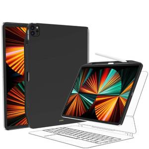 lot 38061 image: SwitchEasy CoverBuddy iPad Pro 12.9 Case Compatible with Magic Keyboard & Smart Keyboard Folio (Keyboard Not Included)  with Pencil Holder  for 2021-2022 iPad Pro 12.9 5th-6th Gen - Black