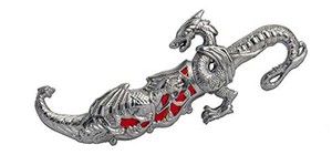 lot 38072 image: Vulcan Gear 10 Fantasy Dragon Dagger Blade Knife Sword (Red)