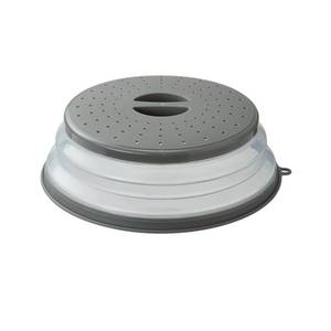 lot 38084 image: Vishui Upgraded Collapsible Microwave Lid, Vented Microwave Splatter Cover, 10.5 inches Plate Cover with Hook Hole, Vegetable Fruit Colander Multi-function Kitchen Gadget, BPA Free, Dishwasher Safe