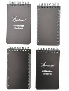 lot 38096 image: SPIRITMATE All-Weather Top Spiral Notebooks 3x5inches Hardcover Thick 120G Waterproof Stone Paper, Ruled line and Graph Grid in One Design Note Pads, 50Sheets100PagesPer Each Notebook (4Pack)