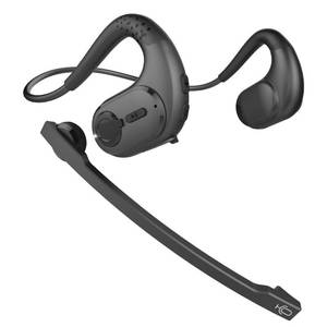 lot 38102 image: Giveet Bluetooth 5.3 Headset with Detachable Microphone, DSP Noise Cancelling Wireless Headset for Phone PC Laptop, Open Ear Comfort Headphones for Office Home Working Driving Running, 12 Hrs Playtime