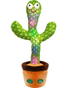lot 38109 image: Pbooo Update Volume Adjustable Dancing Cactus Toy,Talking Repeat Singing Sunny Cactus Toy 120 Pcs Songs for Baby 16S Record Your Sound Volume Adjustment