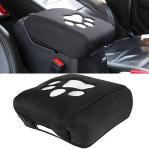 lot 38137 image: Center Console Cover Dog Paw Style for Jeep Wrangler JL JLU Sports Sahara Freedom Rubicon Unlimited Gladiator JT 2018-2023 Center Console Armrest Pad Cover Protector Cushion with Keyhole