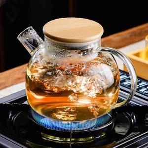 lot 38145 image: PARACITY Glass Teapot Stovetop 20 OZ600ml, Borosilicate Clear Tea Kettle with Bamboo Lid, Glass Tea pot with Removable Filter Spout, Teapot Blooming and Loose Leaf Tea Maker Tea Brewer for Camping
