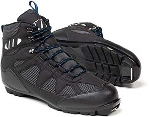 lot 38154 image: Whitewoods Unisex Adult 302 NNN Nordic Cross Country XC Touring Adventure Insulated Ski Boots, BlackBlue, 44, 10.5