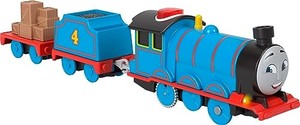 lot 38165 image: Thomas & Friends Motorized Toy Train Talking Gordon Battery-Powered Engine with Sounds & Phrases for Preschool Kids 3 Years