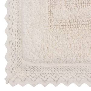 lot 38181 image: Home Weavers Opulent Reversible Bathmat 100% Cotton Bathroom Rugs Set, Washable Rug, Soft Cotton Extra Soft and Absorbent Bath Rug, Kitchen Mat, Bath Mat Set, Mat Non Slip, 17x24 Rectangle, Ivory